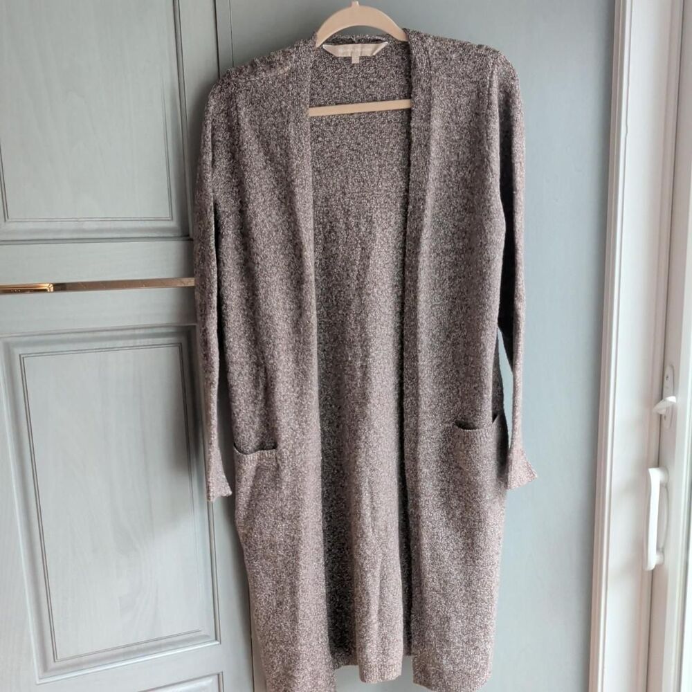 Unbranded Women's Grey and Brown Cardigan